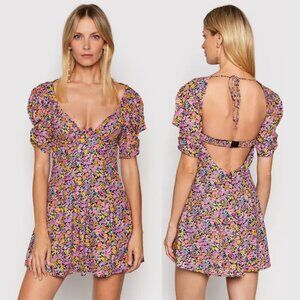 For Love and Lemons Floral Mini Dress Size Small